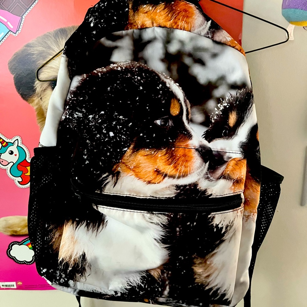 Adorable puppy backpack